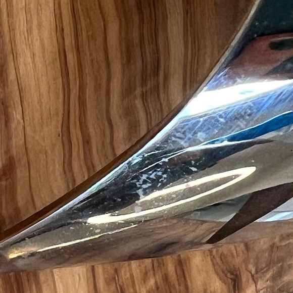 MCM AS Solingen Germany Candle Holders Brushed Steel Tripod Atomic 2 Set EUC - Picture 15 of 15